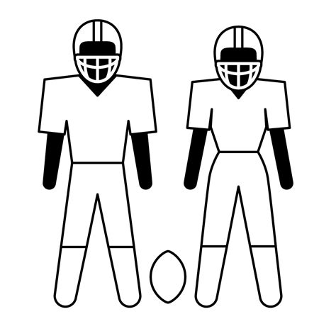 Free Black And White Football Clipart Download Free Black And White