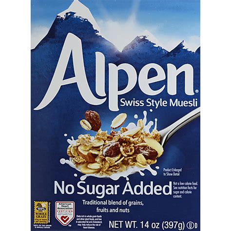 Alpen® No Sugar Added Muesli Cereal 14 Oz Box Cereal Food Fair Markets