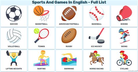 English Teaching Materials Teaching English Popular Sports Popular