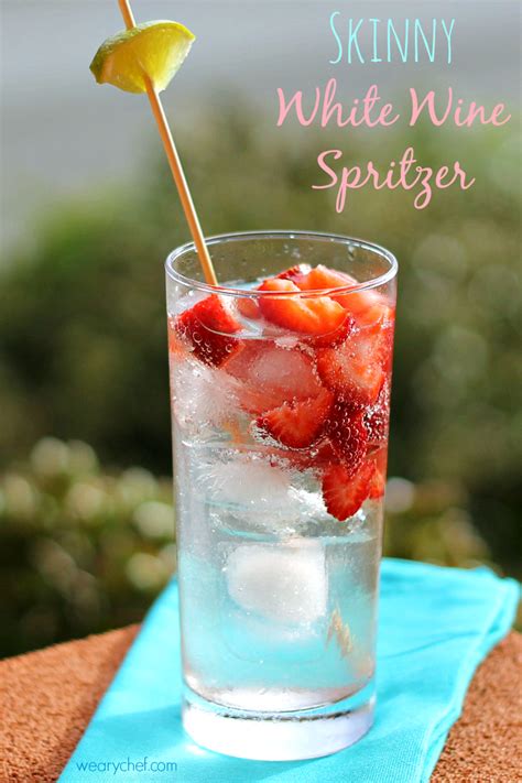 * percent daily values are based on a 2,000 calorie diet. Skinny White Wine Cocktail with Strawberries - The Weary Chef