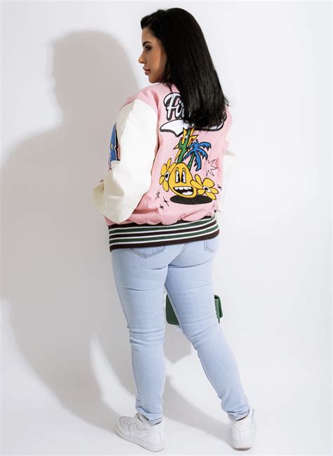 Pink Letterman Jacket · Tinks Kloset · Online Store Powered By Storenvy