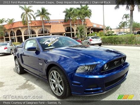 Deep Impact Blue Metallic 2013 Ford Mustang Gt Premium Coupe