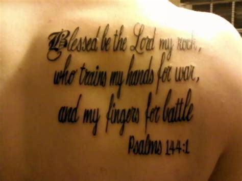 Bible Verse Psalms 1441 Tattoo Designs For Men Tattoomagz
