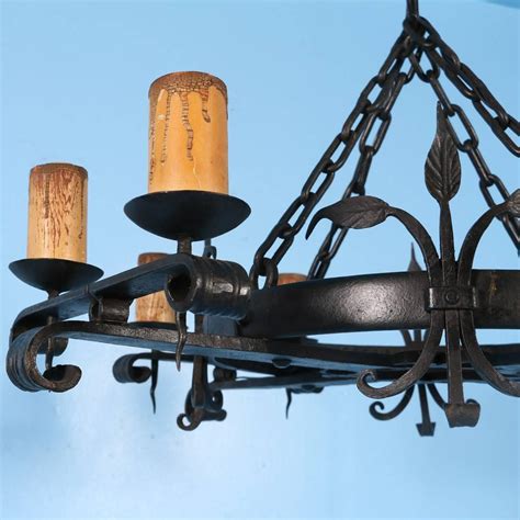 We've integrated aestheticism and creativity into the art of chandelier with our own hands. Antique Black Rustic Wrought Iron Danish Chandelier, circa ...