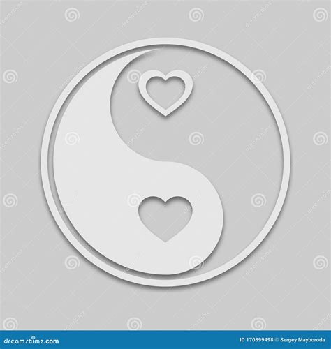 Yin Yang In Bright Tone Stock Vector Illustration Of Yang 170899498