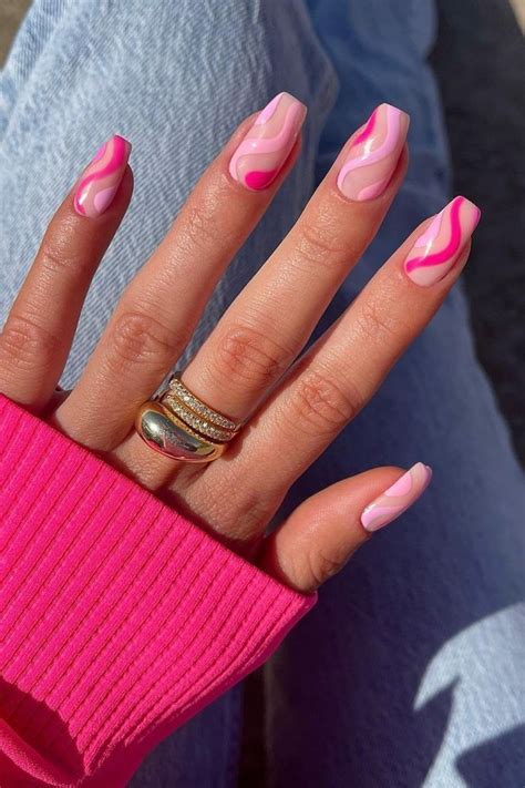 Lookfantastic International Pink Acrylic Nails Nails Stylish Nails
