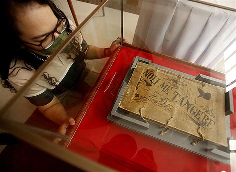 The Original Noli Me Tangere And El Filibusterismo Manuscripts Are On Display At The National