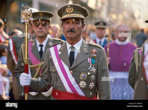 Spain Army Officers During The Celebrations Of The Holy Week Of Easter