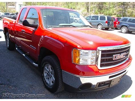 2010 Gmc Sierra 1500 Sle Extended Cab 4x4 In Fire Red Photo 11 129886