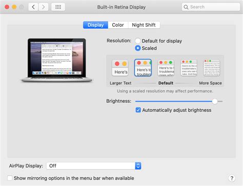 How To Set A Scaled Display Resolution From The Command Line In Macos