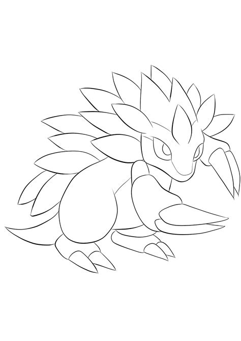 Sandslash No28 Pokemon Generation I All Pokemon Coloring Pages