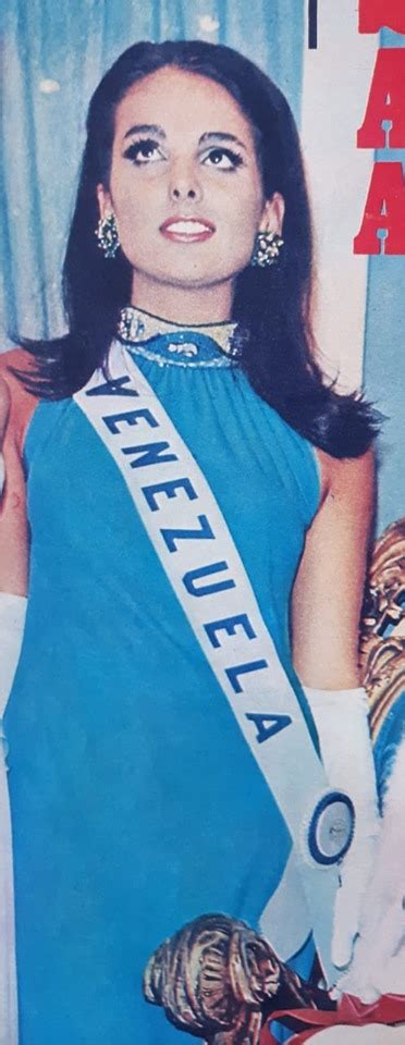 SessÃo Nostalgia Mariela Pérez Branger Vice Miss Universo 1967