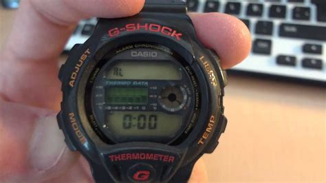 Casio G Shock Dw 6100 Vintage Thermometer Youtube