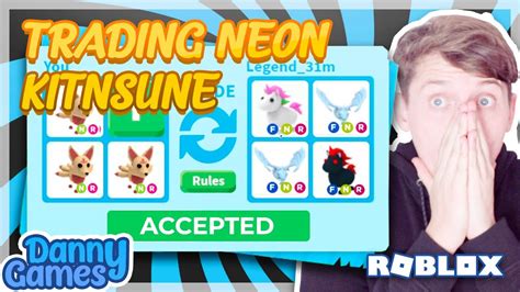 Making Neon Kitsune Roblox Adopt Me Youtube