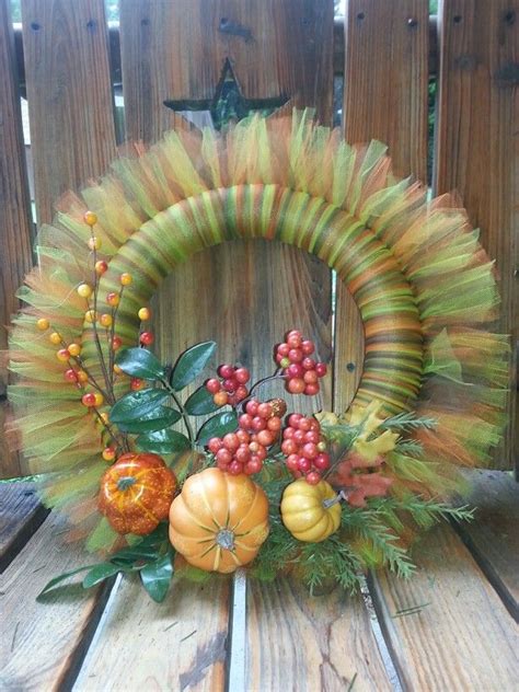Fall wreath | Fall wreath, Fall crafts for adults, Wreath crafts