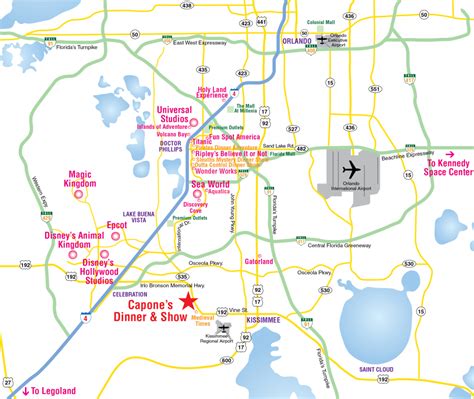 Road Map To Orlando Florida Printable Maps