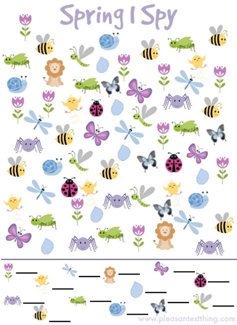 i spy game for spring