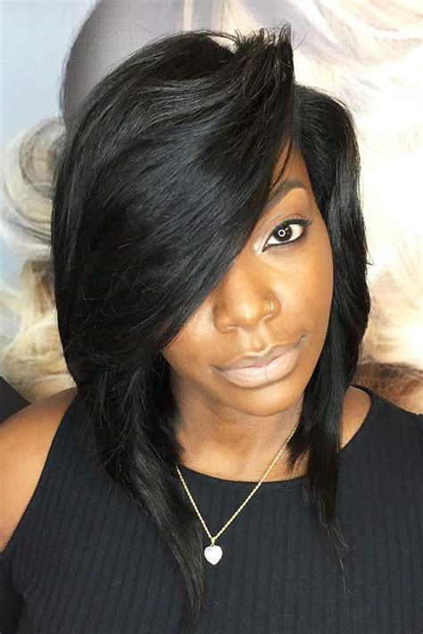 If you're looking for serious sass and want something a little more youthful, a banged bob might be your solution. 25 Weave Hairstyles Are Here To Show You What Perfection Is