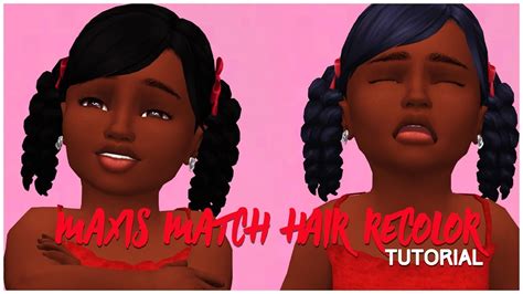 🔥the Sims 4 How To Recolor Ethnic Maxis Match Hairs And Alpha Hairs