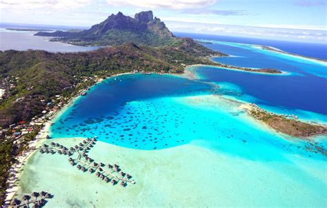 Wallpaper Islands Tropics The Ocean Bora Bora French Polynesia