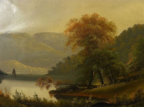 American Hudson River School 19th Century Luminous Landscape Painting