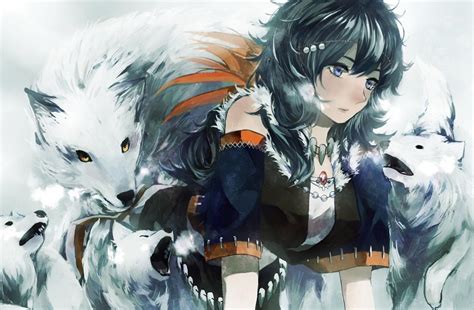 11 Cute Anime Wolf Girl Wallpaper Gambar Terkini