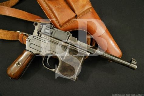 Mauser Broomhandle C 96 Post War Bolo 9mm Converted Semi Auto Pistol C