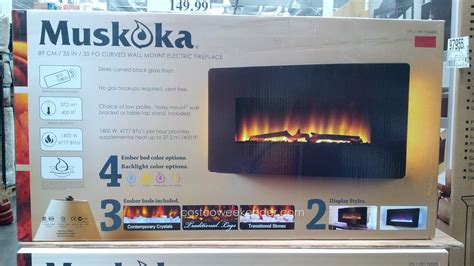 Electric fireplaces plus is your source for premium quality electric fireplaces, fire pits, and outdoor furniture. Greenway Home Products Muskoka Curved Wall Mount Electric ...