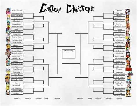 Cartoon Character Bracket By Eeyorbstudios On Deviantart