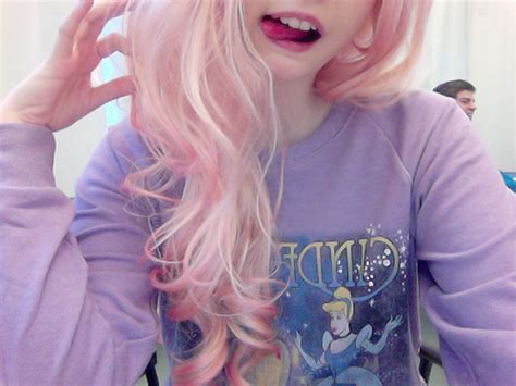 Girl Pastel Pink Hair Image 740175 On