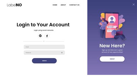 Register And Login Page On Behance