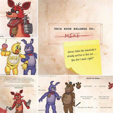 The illustrations are fun and great to look at, and involve the fnaf animatronics we've. Survival Logbook: Michael Afton, FNaF 1/FNaF 4. [TEORIA ...