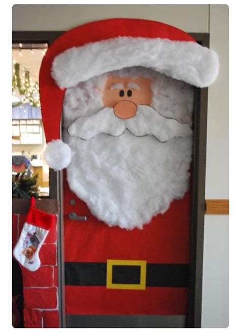 Our collection offers figurines ranging in different styles, sizes, and colors. Santa door | Christmas classroom door, Christmas door ...