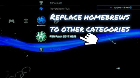 Ps3tut Replace Homebrews To Other Categories Ps3cfwandhen
