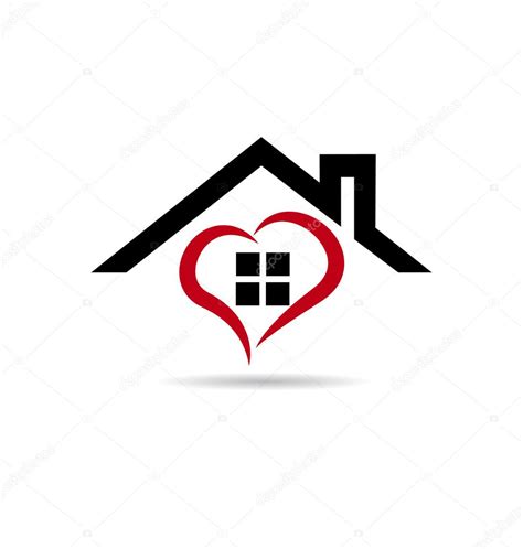 House And Heart Vector Logo Stock Vector Image By ©glopphy 65553945