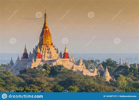 The Ananda Temple Located In Bagan Myanmar Is A Buddhist Temple