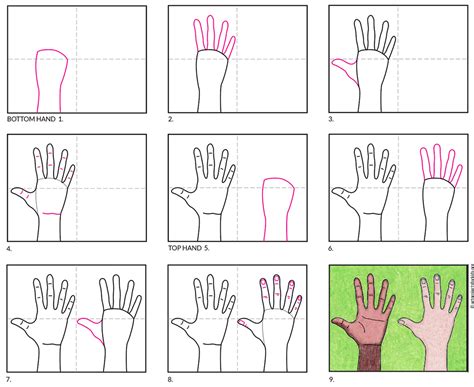 How To Draw Hands Step By Step Easy At Drawing Tutori