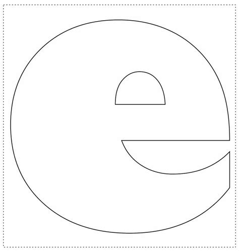 Molde Letra E Para Imprimir