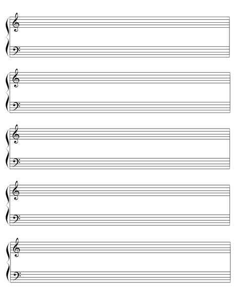 Blank Piano Sheet Music For All My Fellow Piano Lovers Blank Sheet
