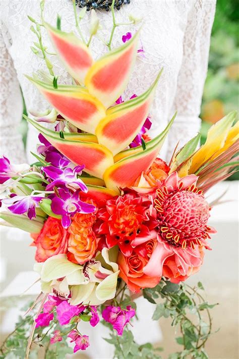 If you're a fan of bright colours and botanical blooms than this tropical wedding is yours for the taking. The Most Fun Tropical Wedding Theme You've Ever Seen ...