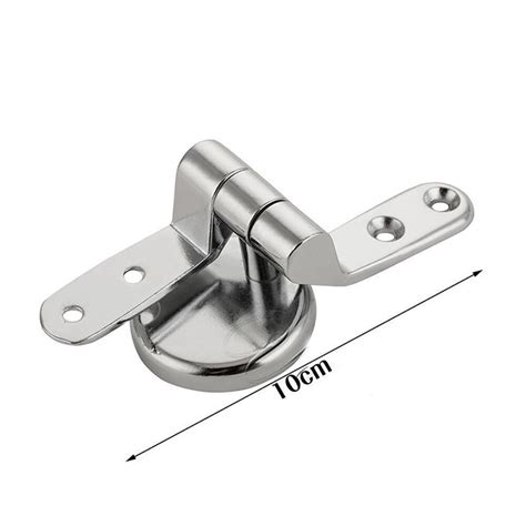 Universal Adjustable Replacement Chrome Toilet Seat Hinge Set Pair With