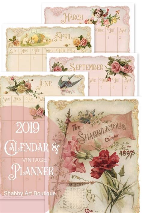 Special Order The Handmade Club Vintage Calendar Planner Calendar