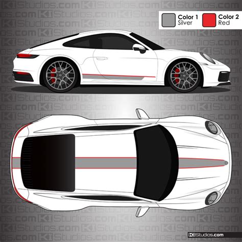 Porsche 911 Carrera Stripes Decals Set Ubicaciondepersonascdmxgobmx