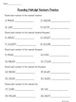 Counting is one of the very first skills young children learn to do in their the math salamanders hope you enjoy using these free printable math worksheets and all our other. 4th Grade Place Value Interactive Notebook, Worksheets ...