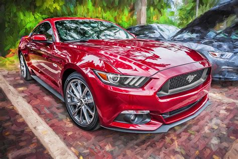 2015 Ford Mustang Gt Painted Photograph By Rich Franco Fine Art America