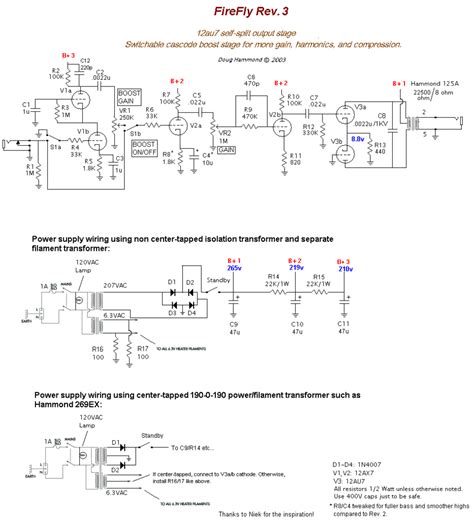 1 Watt Tube Guitar Amp Schematic