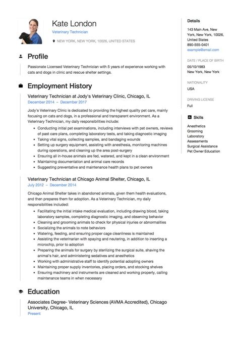 How much do vet assistants make? Guide: Veterinary Technician Resume [+ 12 Samples ...
