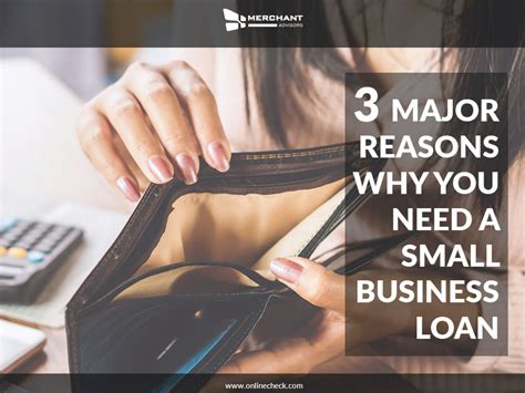 3 Major Reasons Why You Need A Small Business Loan