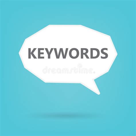Seo Blue With Keywords Banner Stock Illustration Illustration Of
