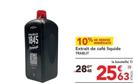 Promo Extrait de café liquide trablit chez METRO